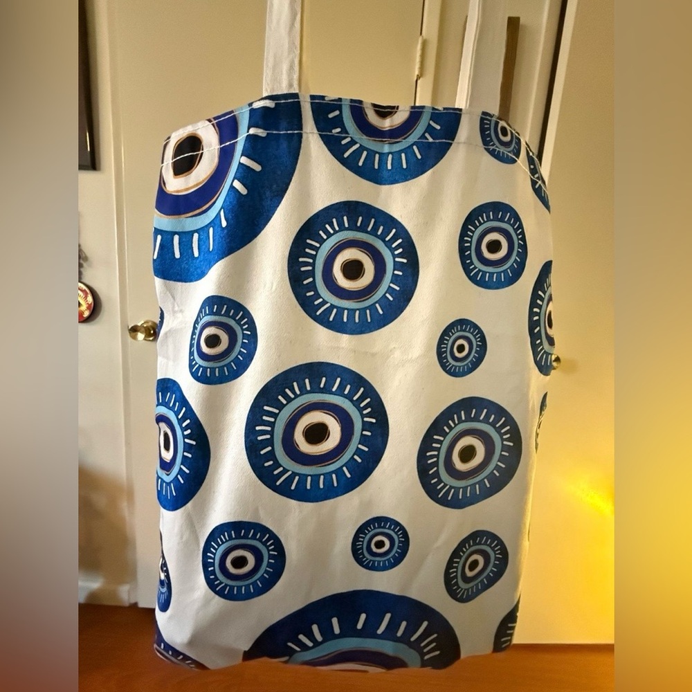 Evil Eye Print Tote Bag